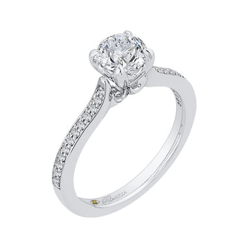 Diamond Engagement Ring in 14K White Gold